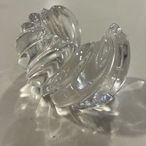 Vintage Bayanihan Chunky Clear Lucite Cuff Bracelet